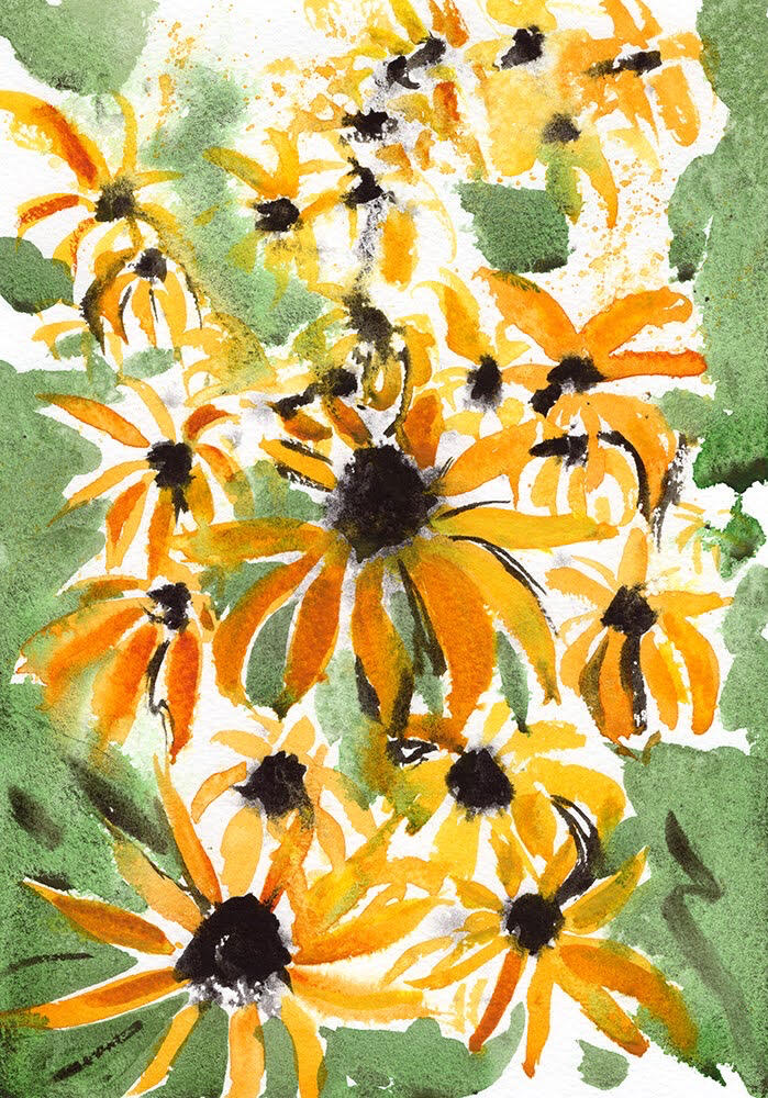 unexpected beauty watercolor Vancouver was unexpectedly beautiful, with flowers and gardens all over the city. currently on display at Hourglass Orlando
